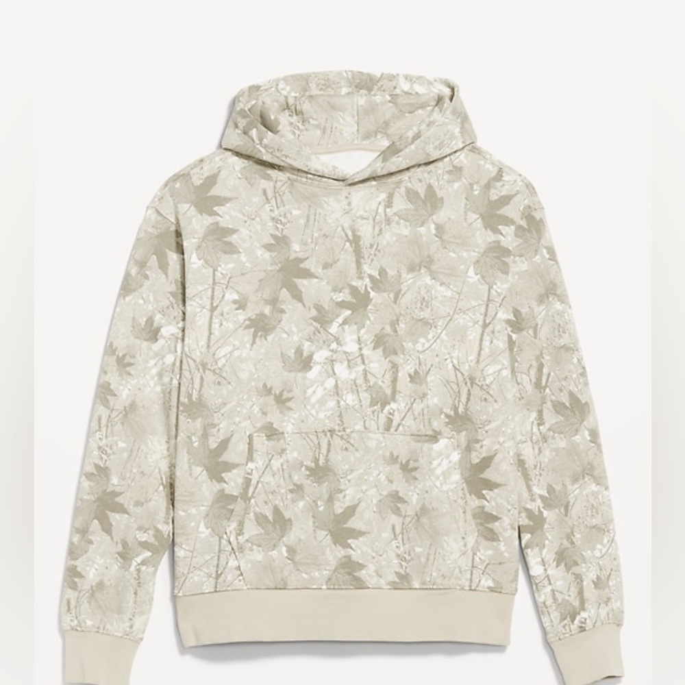 Oversized White Camo Hoodie